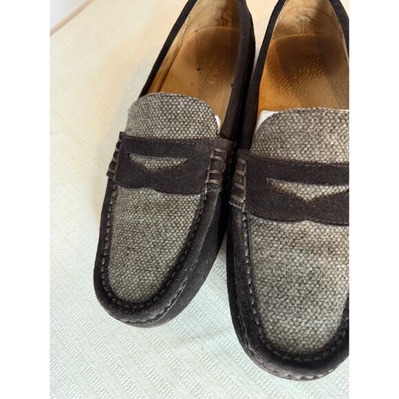 Polo Ralph Lauren Suede Penny Loafers Brown Men’s 10.5D Leather Driving Shoes - Picture 5 of 8